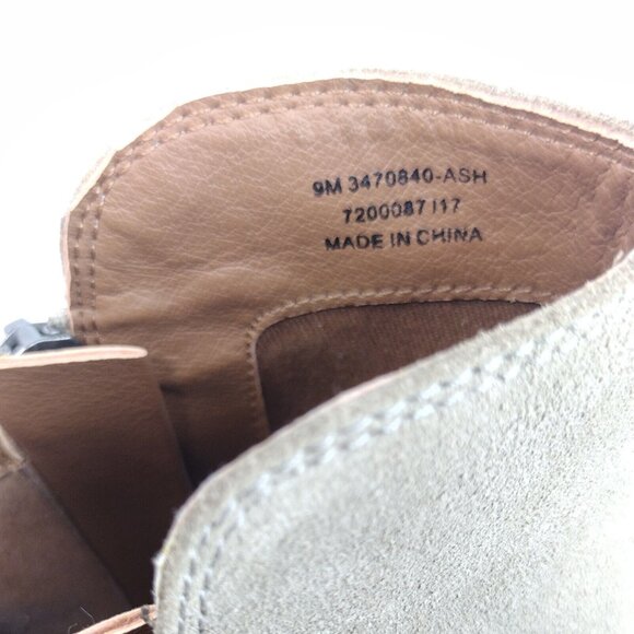 Frye Womens Boots Size 9 Suede Booties Taupe Block Heel Western Cowgirl Boho - Picture 7 of 12